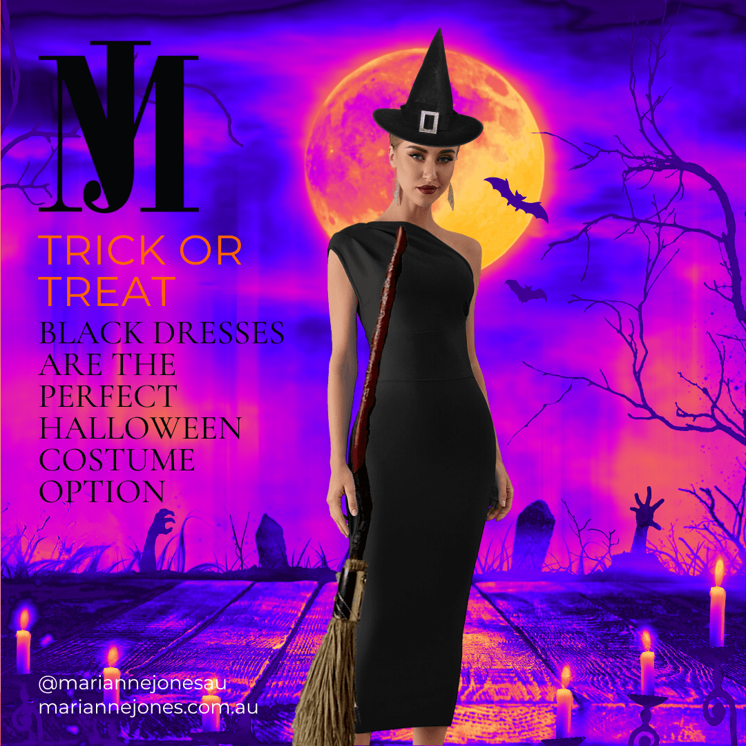 Black Dress Are Perfect Halloween Costume - Marianne Jones