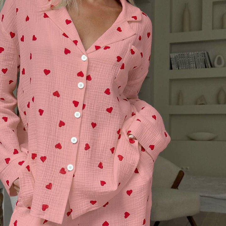 MJ Venus Heart Cotton Pyjamas Set