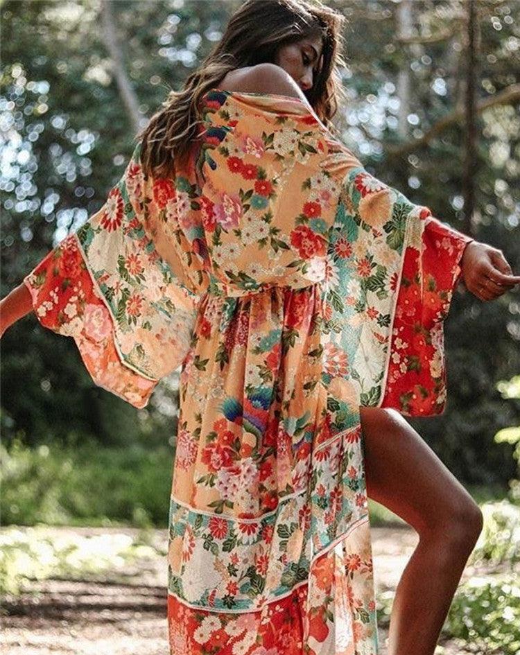 MJ Addison Chiffon Oversized Beach Dress Cover Up - Marianne Jones