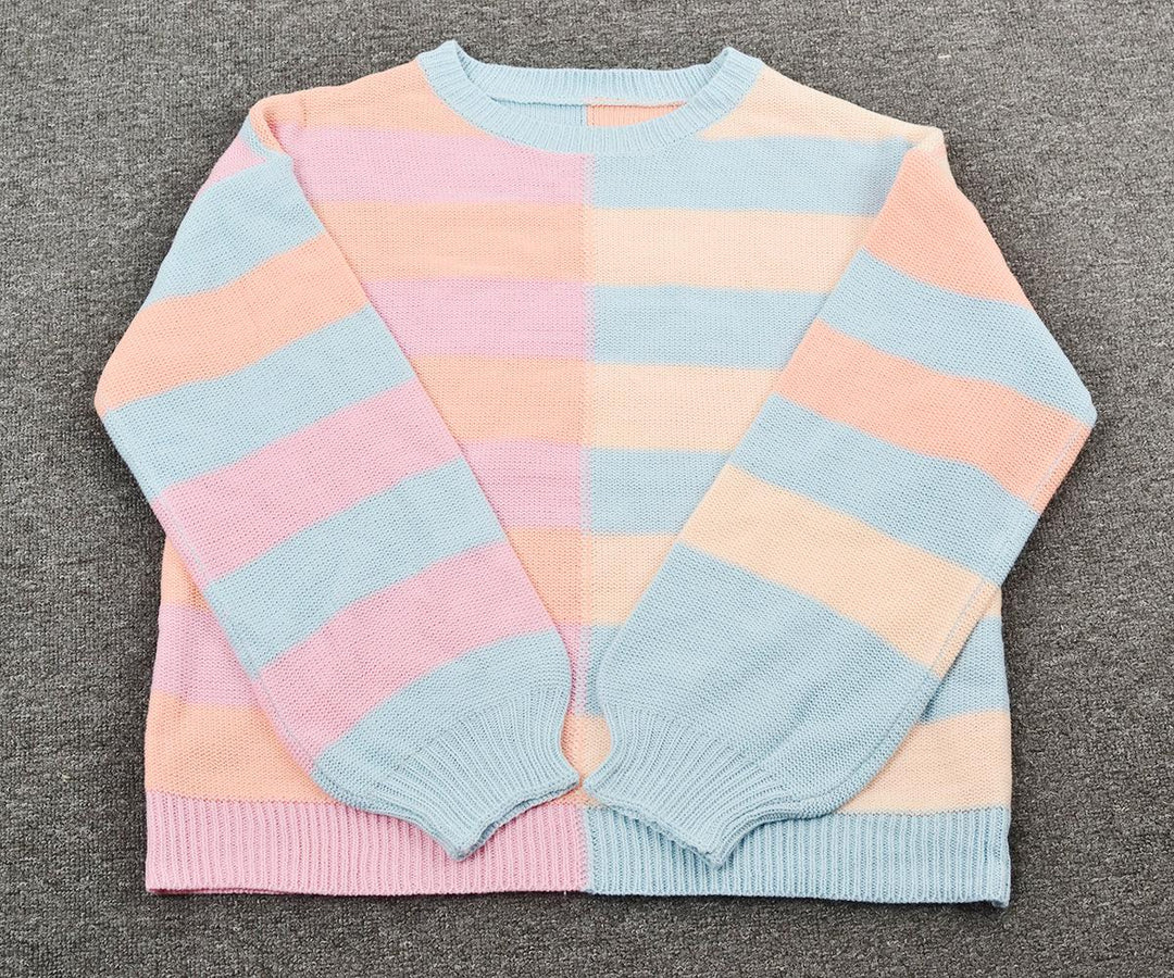 MJ Emily Stripes Knitwear Pullover Sweater - Marianne Jones