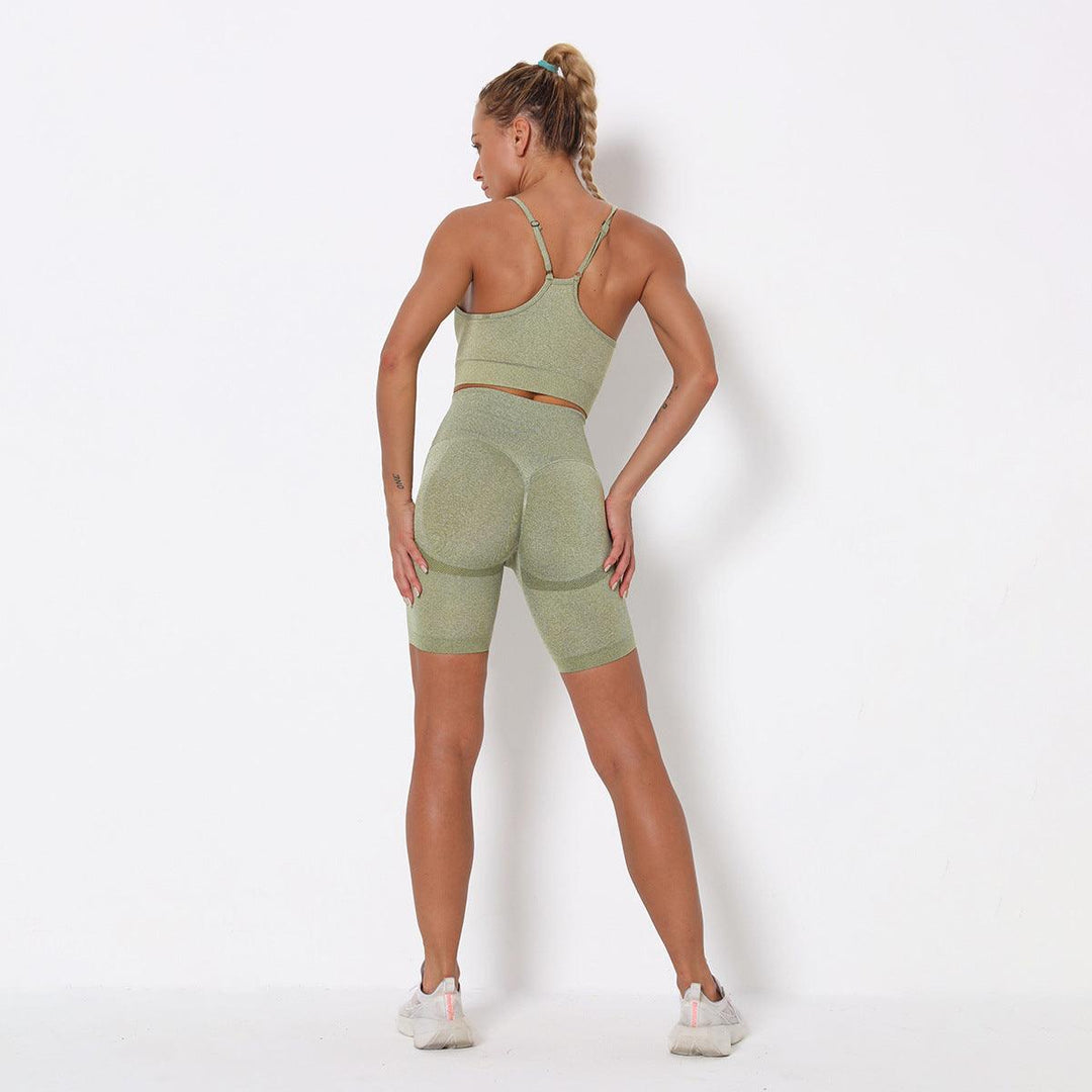 MJ Seamless Yoga Shorts Sports Bra Set Activewear - Marianne Jones