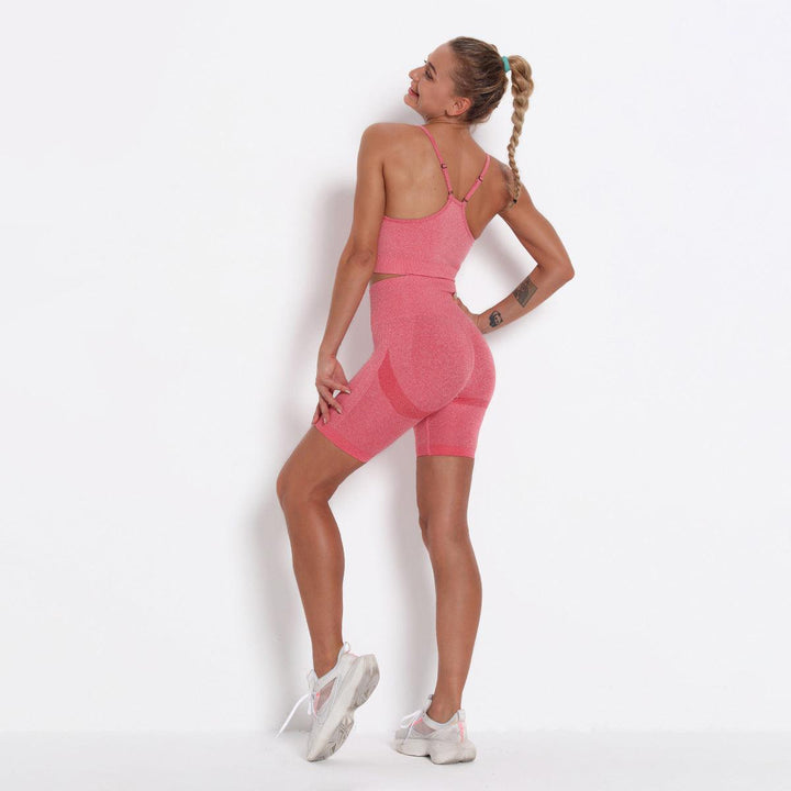 MJ Seamless Yoga Shorts Sports Bra Set Activewear - Marianne Jones