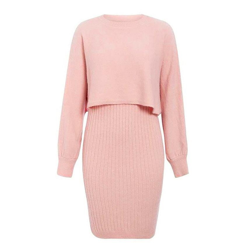 MJ Beatrice Knitted Dress and Pullover Sweater Set - Marianne Jones
