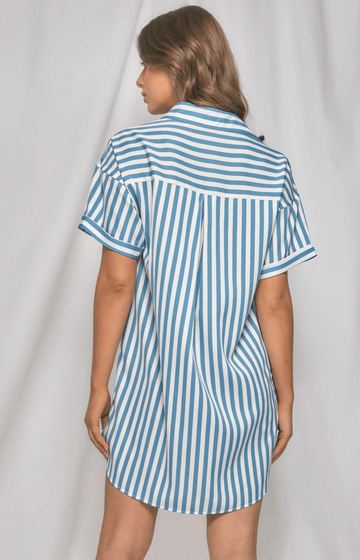 MJ Kris Oversized Shirt Dress - Marianne Jones