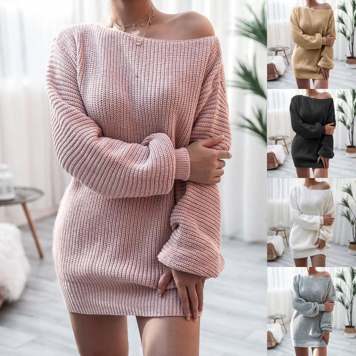MJ Blaire Knitted Sweater Mini Dress - Marianne Jones