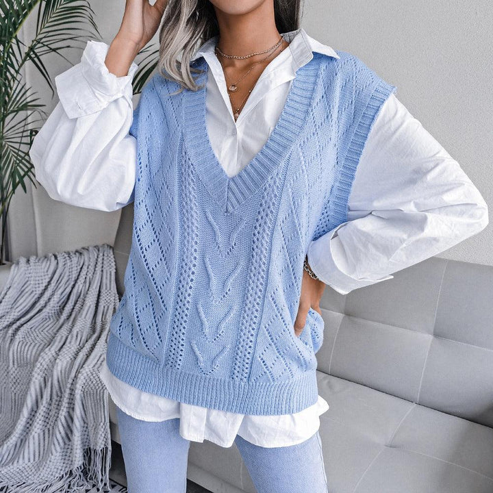 MJ Bonnie Knitted Vest Sweater - Marianne Jones