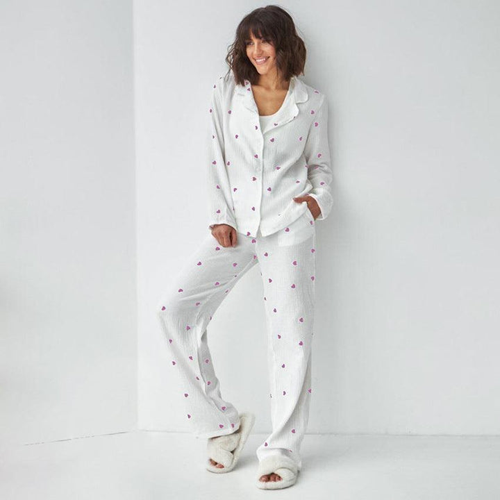 MJ Valentina Heart Cotton Pyjamas Set