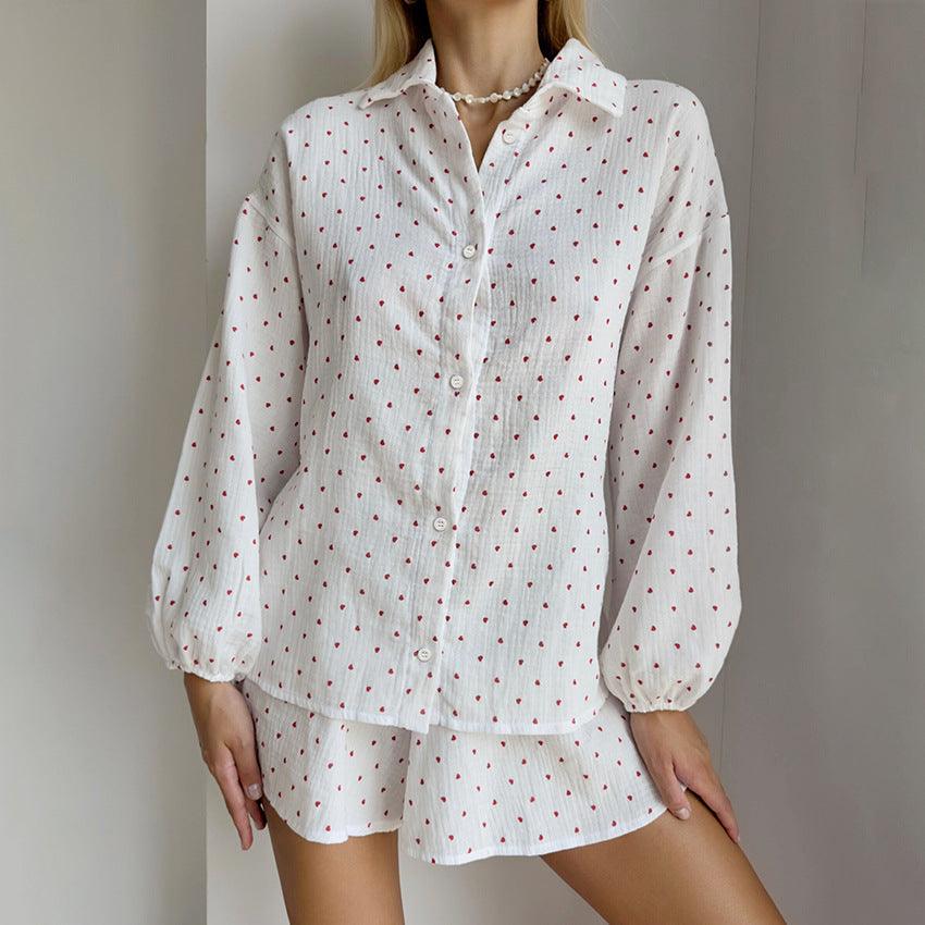 MJ Gigi Heart Cotton Pyjamas Set - Marianne Jones
