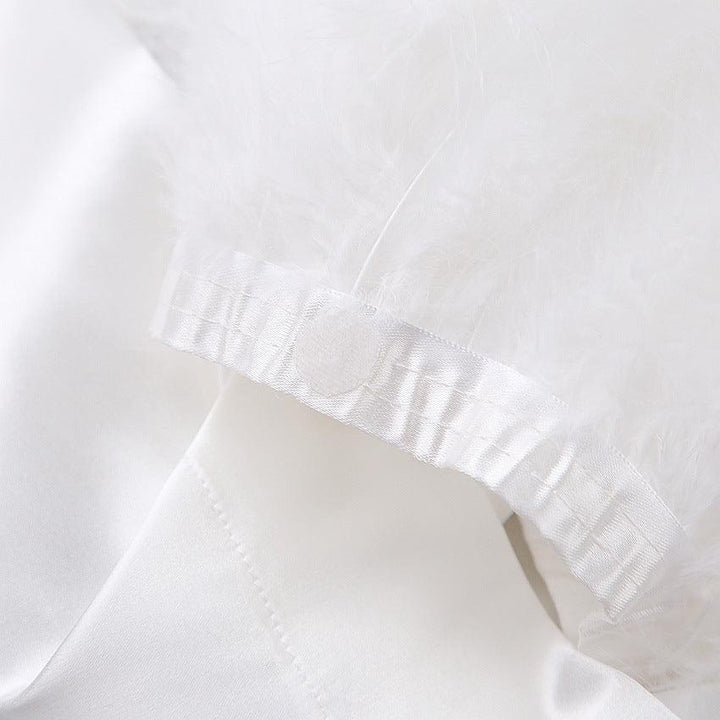 MJ Farryn Feather Bridal Robe Pyjamas - Marianne Jones