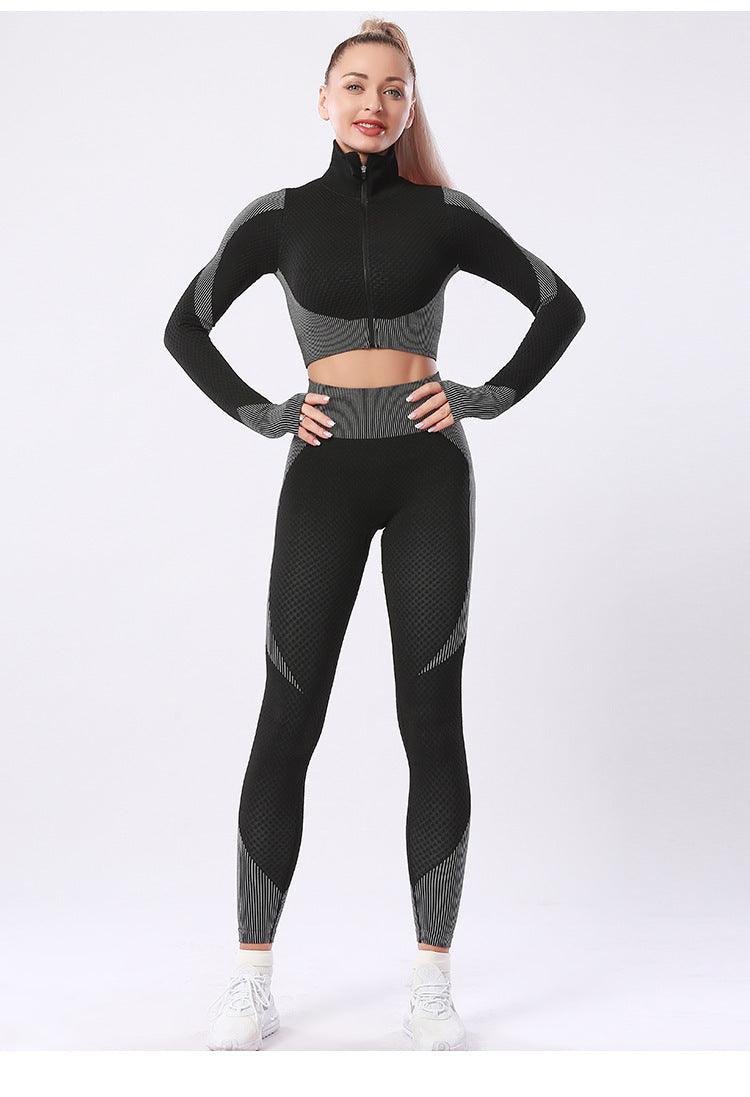 MJ Running Fitness Quick-Drying Pants Jacket Set Activewear - Marianne Jones