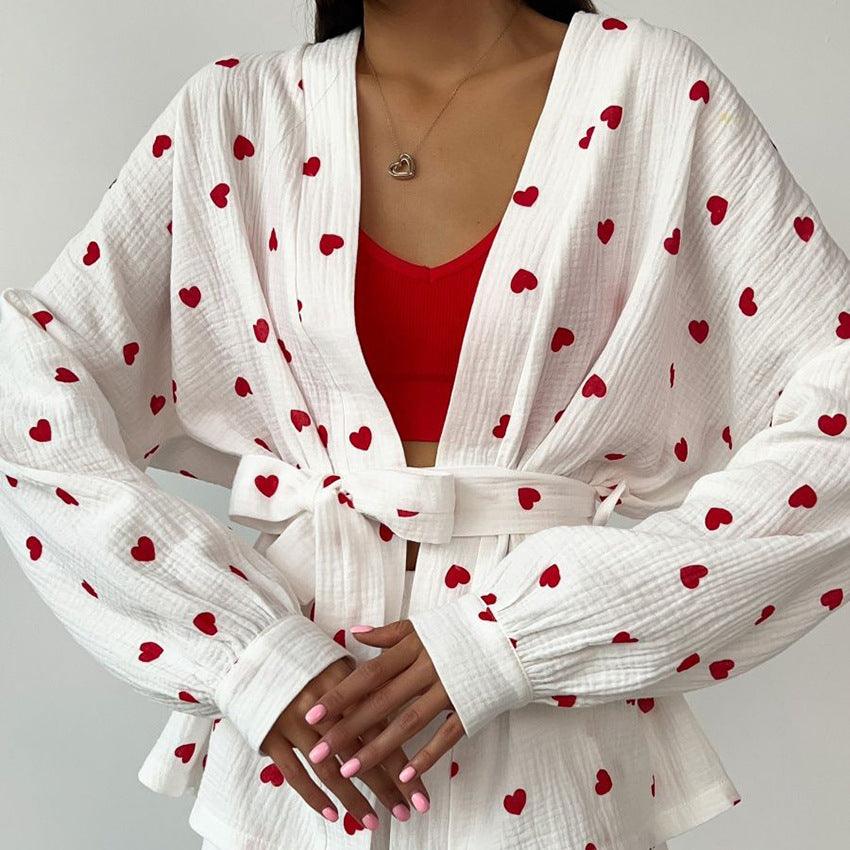 MJ Hazel Heart Pyjamas Set - Marianne Jones