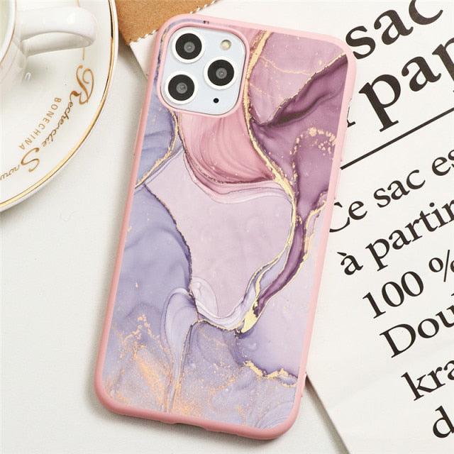 MJ Luxury Marble Candy Case For iPhone - Marianne Jones